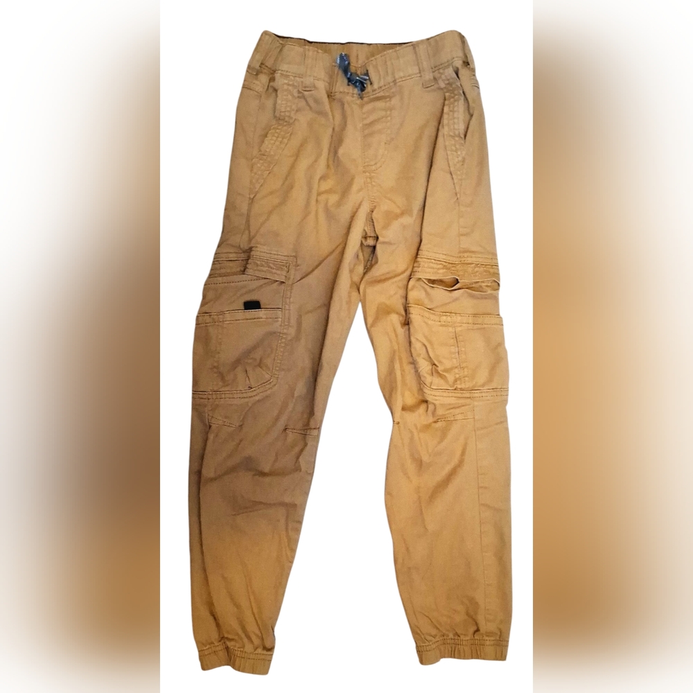 Wrangler Boys Tan Khaki Cargo Pants Size 10 Slim
